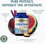 Vykee Nutrition Creatine Monohydrate Capsules 1,500 mg - Daily Creatine Supplement for Muscle Strength Training, Endurance, and Workout Performance Support - Vegan, Non-GMO - 120 Capsules