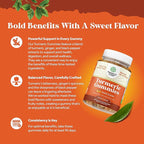 Turmeric Gummies for Adults - Extra Strength Joint Support Gummies with Turmeric Curcumin with Black Pepper Extract and Ginger - Peach Flavor Vitamins for Adults - 120 Count
