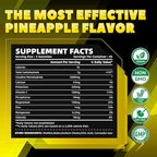 Creatine Monohydrate Gummies (5g) – Pre-Workout Energy & Muscle Growth Support for Men & Women | Pineapple Electrolyte Gummies (135 Count)