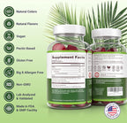 Sugar-Free Saw Palmetto Gummies for Men & Women - Saw Palmetto Extract Supplement for Hair Appearance, Hormone Balance & Prostate Wellness - Vegan Pectin Formula, Non-GMO, Gluten Free - 60 Count