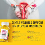 Feminine Balance Probiotic Gummies for Women - Vaginal Health & pH Balance Natural Gummy Supplement with Probiotics Pineapple Cranberry Vitamin C - Women's Healthy Odor & Flora Support - Gluten-Free