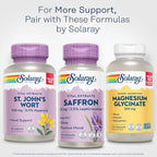 SOLARAY Saffron Extract - Sleep and Positive Mood Support - Vegan and Gluten Free Saffron Supplements - Lab Verified - 60-Day Guarantee - 30 Servings, 30 VegCaps