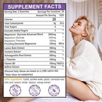 Magnesium Glycinate Gummies Supplement for Adults Women, Magnesium Gummies with L-Threonate, Ashwagandha, Vitamin B6- Sleep, Relaxation, Calm, Energy, Vegan, Sugar Free, 60 Count