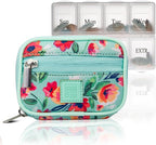 Made Easy Kit Pill Case - Weekly Medicine Organizer with Removable Seven-Day Vitamin & Supplement Box - Premium Neoprene for Travel Purse Accessory (Clear Plastic Boxes)