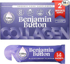 12,000mg Marine Collagen Liquid Shots| Hydrolyzed Marine Collagen Peptides w/Hyaluronic Acid & Vitamin C for Skin, Hair & Joints | Berry Black Currant Flavor, 14 Servings 30ml