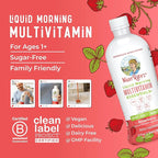 MaryRuth's Liquid Morning Multivitamin Essentials+ | Vitamin A C D E B6 B12 K2 Biotin Zinc | Mens Womens Multivitamin | Immune Support | Beauty | Sugar Free | Vitamins for Ages 1+ | Vegan | 32 Fl Oz