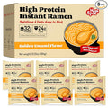 Healspot High Protein Instant Ramen, 6 Pack Non Fried Ramen Broth, 32g Plant Based Protein, Low Fat, Low Carb, Non GMO, Keto Friendly & Plant Based(Golden-Chicken)