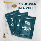Super Fresh Body Wipes, Large Unscented Shower Wipe for Adults Men Women Kids, Personal Hygiene Cleansing Cloth Enriched with Aloe and Vitamin E, Individually Wrapped 10 Pack, Travel Essentials