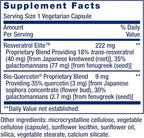 Life Extension Optimized Resveratrol Elite, Trans-resveratrol, quercetin, Healthy Aging, Heart Health, Brain Health, oxidative Stress, Gluten-Free, Non-GMO, Vegetarian, 60 Capsules
