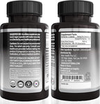 GeumHeuk Korean Black Ginseng Capsule 1000mg Supplement - Non GMO, High Ginsenosides, High Absorption Rate, Enhance Immunity, Metal Performance, Stamina & Energy, Men & Women - 90 Vegan Capsules