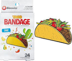 BioSwiss Bandages, Taco Shaped Self Adhesive Bandage Set, Latex Free, Sterile Wound Care, 24 Count