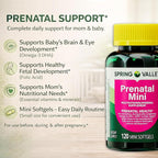 Spring Valley Mini Prenatal Vitamins for Women Softgels. Prenatal Care with DHA for Expectant Mothers. Mini Prenatal Vitamins for Women 240 Soft Gels Bundle with 45 Diabetes Decoded