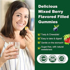 Oil of Oregano with Black Seed Oil Filled Gummies - 2 Months Supply - Aceite De Oregano Capsulas Alternative, Carvacrol & Thymoquinone with VE, VC, D3, Zinc, Liposomal Form, Sugar Free, Berry Flavor