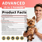 Joint Supplement for Dogs - 10 in 1 Hip and Joint Supplement Drops with Hyaluronic Acid, Liquid Glucosamine for Dogs with Chondroitin, MSM & Omega 3-2 FL.Oz - for All Breeds & Sizes