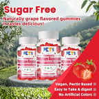 Potassium Magnesium Gummies - High Absorption Magnesium Glycinate & Potassium Citrate Plus Omega 3, B6, D3, K2 & Calcium - Chewable Gummy for Leg Cramps, Immunity & Energy Strawberry 60 Gummies