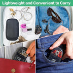 Serfeymi Weekly Travel Pill Organizer 2 Times A Day AM PM Upgraded Black Pill Box 7 Day with Portable Zipper PU Leather Pill Case, Medicine Organizer for Pills, Vitamins, Fish Oils - Black 01
