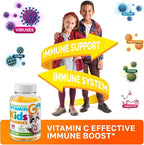 DR. MORITZ Vitamin C Gummies for Kids & Adults 240 mg - Immune Support Low-Sugar Chewable Vitamins for Toddlers - Vegetarian Gelatin-Free Children's Dietary Supplement (Citrus Flavor) (120 Count)