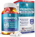1 Body 60 Billion Probiotics for Men & Women, Gut Health for Men & Women with Prebiotics, Digestive Enzymes, Zinc & L-Glutamin, Non-GMO, 60 Vegan Digestive Probiotic Capsules