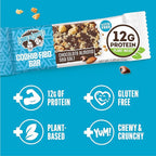 Lenny & Larry's Cookie-fied Protein Bar – Chocolate Almond Sea Salt Vegan Protein Bars 9x45g – Healthy Snacks with 12g Plant Protein & 5g Fiber – Gluten-Free Power Bar, Non-GMO & Vegan