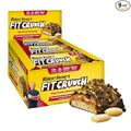 FITCRUNCH Snack Size Protein Bars, 6-Layer Baked Bar, 3g of Sugar, Gluten Free & Soft Cake Core (9 Bars, Peanut Butter Crunch)