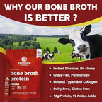 Zammex Bone Broth Packets-18g Collagen Protein-Beef Bone Broth Powder to Go-30 Travel Stick Packets-Supports Skin Nails Joints, Gut Health | Gluten-Free |Keto & Paleo Friendly (15 Servings)