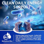 Methylene Blue Gummies 60 Count, 5mg Per Gummy, 99.9% Pure Methylene Blue Supplement, Supports Cognitive Function, Mental Focus & Cellular Energy, Antioxidant Support, Vegan Non-GMO Daily Supplement