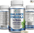 Balance Complex for Women - for Vaginal Health, Herbal Detox & Cleanse, Vaginal Probiotics, Supports Healthy Intestinal Flora, Helps with Yeast Infections 60 Capsules