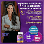 NEVISS Multivitamin for Women Gummies with Magnesium Glycinate 400mg, Calcium D3K2, Hydrolyzed Collagen Gummy for Night Renewal/Sleep, Antioxidant, Relax, Bone, Womens 18 30 40 50 60 70+ Daily Vitamin