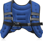 ZELUS Weighted Vest, 6lb/8lb/12lb/16lb/20lb/25lb/30lb Weight Vest with Reflective Stripe for Workout, Strength Training, Running, Fitness, Muscle Building, Weight Loss, Weightlifting