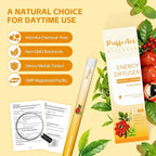 Herbal Diffuser Pen, Energy Diffuser with Guarana, Green Tea Extract, VB12, Peppermint & Menthol for Energy Boost, All Natural Swap - 600 Uses, 2 Diffusers, 1 Pack