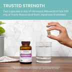Himalaya Resveratrol for Healthy Aging and Antioxidant Support, 1,000 mg of Resveratrol, with 500 mg Trans-Resveratrol Daily, 60 Vegan Capsules, 1 Month Supply