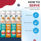 Cat Treats Lickable | Grain-Free Tuna & Salmon Cat Treats | Creamy Puree Squeeze Ups with Vitamin E & Taurine, Digestible Formula | 0.5 oz. Each Tube, Seafood Mix Variety | 20 Tubes