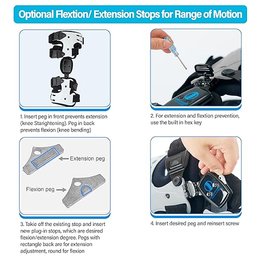 Comfyorthopedic UPGRADED OA Medial Unloader Knee Brace for Men and Women Osteoarthritis & Arthritis Pain Support, Bone on Bone Valgus Varus Joint Offlaoder L1851 L1843 Built-in Hex Key Plus Size Fit Up ot 32in