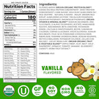 Orgain Organic Kids Nutritional Protein Shake, Vanilla, Healthy Kids Snacks, 8g Dairy Protein, 3g Fiber, 22 Vitamins & Minerals, No Soy ingredients, Gluten Free, Non-GMO, 8.25 Fl Oz (Pack of 24)