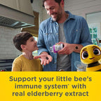 Zarbee’s Kids Elderberry Immune Support Supplement Gummies, Vitamins A C D3 E & Zinc, Elderberry Extract, Gluten & Gelatin Free, No Artificial Flavors, Natural Berry Flavor, Ages 2+, 42 Ct