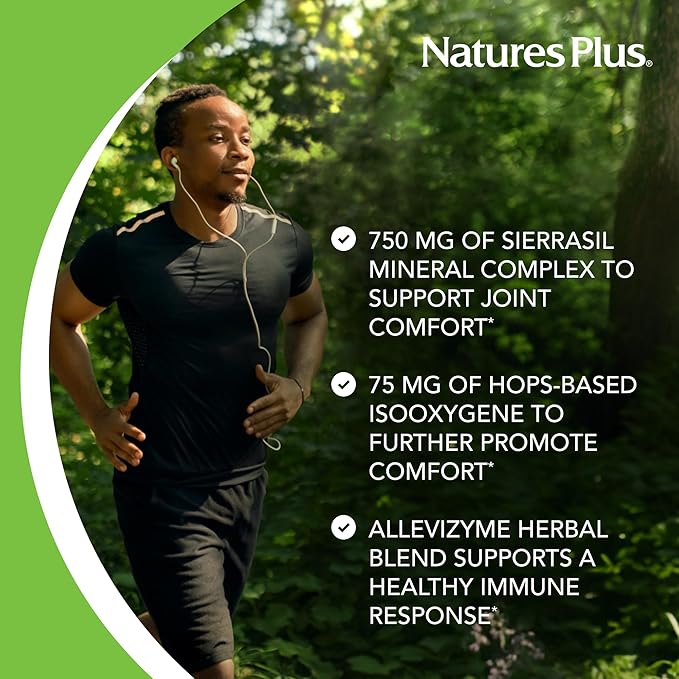 NaturesPlus Ultra InflamActin - 60 Capsules - Natural Anti-Inflammatory Supplement with Turmeric, Bromelain, MSM, Boswellia & Ginger - Joint Health Support - 30 Servings