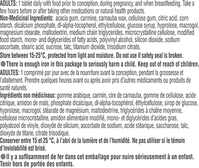 Materna Nestle Prenatal Postpartum Vitamin & Mineral Supplement 100 Tablets