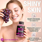 Hair Skin and Nails 10000mcg Biotin Gummies & Collagen Gummies - Biotin Vitamins for Hair Growth Pumpkin Seed Oil, Saw Palmetto Extract & Vitamins A B6 C D E - Biotin and Collagen Supplements