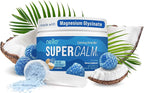 Nello Supercalm Powdered Drink Mix Tub, Cortisol Reducer* and Sleep Aid Supplement, L Theanine, Ksm-66 Ashwagandha, Magnesium Glycinate, Vitamin D 3, No Sugar, Non GMO, On The Go, 30 Ct, Blue Coconut