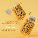 Turmeric Curcumin with Black Pepper Extract 1500mg - High Absorption Ultra Potent Turmeric Supplement with 95% Curcuminoids and BioPerine - Non GMO Curcumin Capsules for Joint Support - 120 Capsules