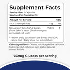 Immutol Immune Support Supplement with 750mg of Beta Glucan 1,3 1,6 - Natural Ingredients, High Potency to Boost Immunity and Overall Wellness, 60 Capsules (60)