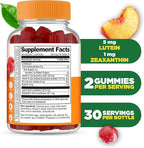 Lifeable Lutein and Zeaxanthin Gummies | Great Tasting Lutein and Zeaxanthin Supplements for Eyes | Vegan and Non GMO Eye Health Gummies | 60 Count