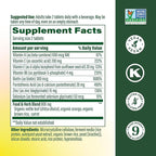MegaFood Skin, Nails & Hair 2 - Vitamins for Women & Men - Biotin, Vitamin A, C, Zinc, B6, E, Pantothenic Acid - Vegan - Made Without 9 Food Allergens - 60 Tabs (30 Servings)