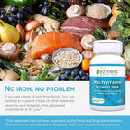 EZ Melts Multivitamin Without Iron - Daily Supplement with 18 Vitamins & Minerals - Contains Vitamin C, Folate, Biotin & More - Non-GMO & Vegan - Apple - 120 Dissolvable Tablets (60 Servings)