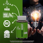 Matcha Green Tea Energy Gummies with Vitamin B12, B3, CoQ10 for Daily Energy and Metabolism Support - Vegan, Gluten-Free, Non-GMO, Kosher - 30 Day Supply, 60 Count Supplement