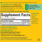 Nature Made Vitamin D3 2000 IU (50 mcg), Vitamin D Supplement for Bone, Teeth, Muscle and Immune Health Support, 90 Softgels, 90 Day Supply