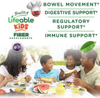 Lifeable Prebiotic Fiber Gummies for Kids | Kids Fiber Gummies 5g | Great Tasting Fiber Supplements for Kids | Prebiotic Gummies for Digestive Health | Fiber Gummy for Kids, Children | 90 Gummies