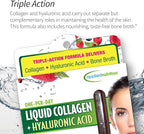 Applied Nutrition Liquid Collagen + Hyaluronic Acid - 10 Liquid Tubes - Skin & Nail Restoration - Mixed Berry Flavor - 10 Servings