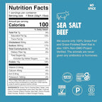 CHOMPS Grass Fed Sea Salt Beef Jerky Snack Sticks, Keto, Whole30, Paleo, Gluten Free, Sugar Free, Low Carb, AIP Diet Compliant, 1.15 Oz, Pack of 24
