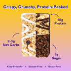 Magic Spoon Treats - 24 High Protein Bars: 4 each, Salted Caramel, Smores, Marshmallow, Chocolate Peanut Butter, Blueberry Muffin, Double Chocolate - High Protein Sugar & Gluten Free Snack